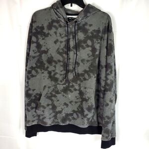 Ocean Current Men's Gunmetal Tie Dye Hoodie size large